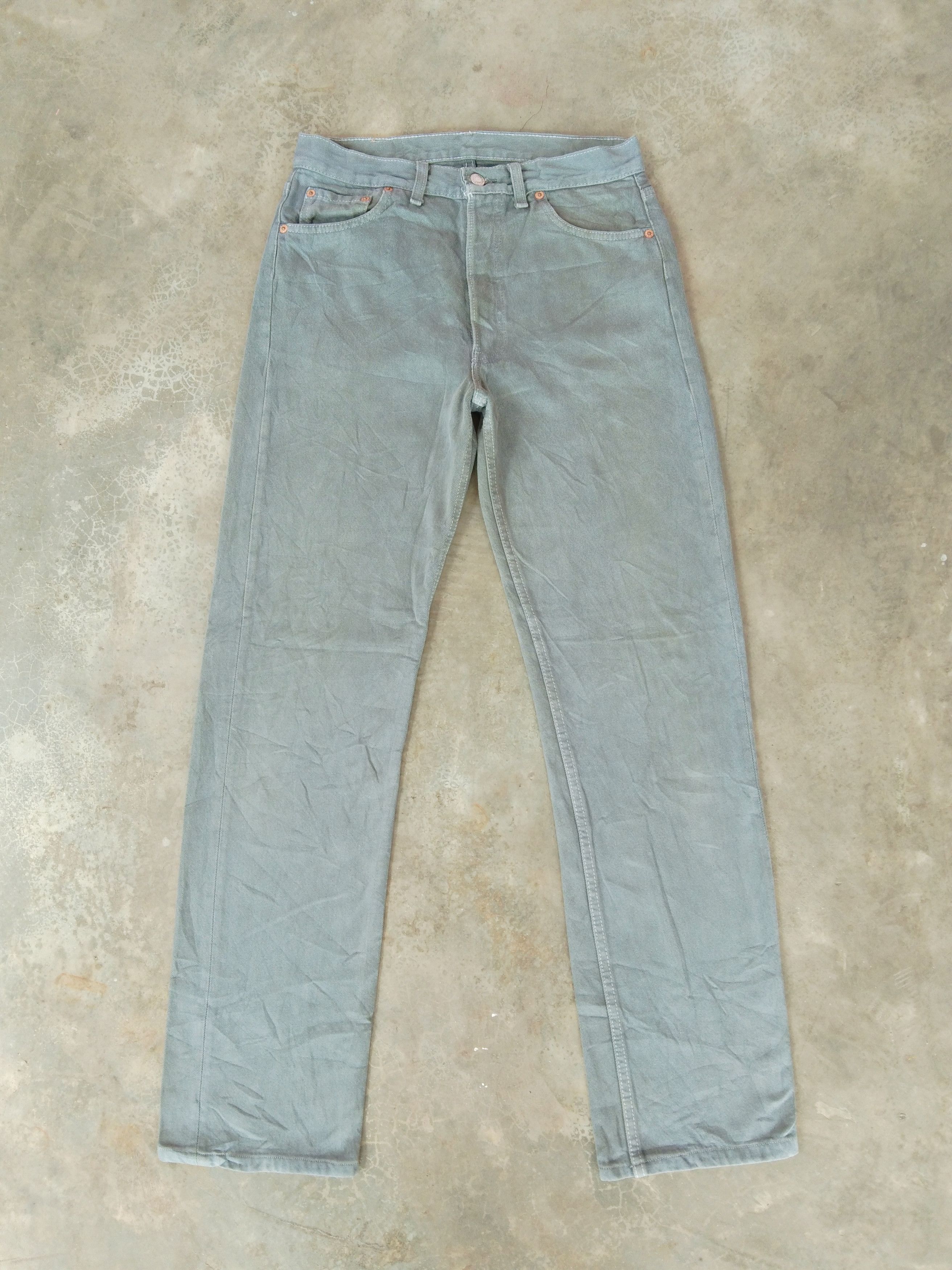 Levi's 90s Vintage Levis 501 Made In USA Distressed Jeans 30x32 Size US 30 / EU 46 - 1 Thumbnail