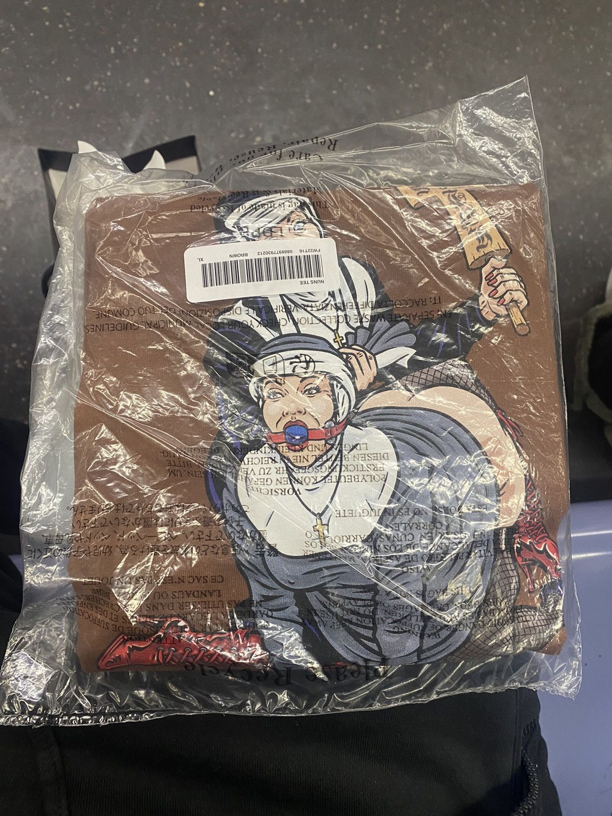 image of Supreme Nuns Tee Size XL in Brown, Men's