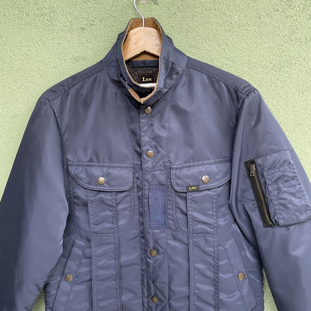 Japanese Brand Vintage‼️ LEE By Sammler Button Ups Bomber Style Jacket Size US M / EU 48-50 / 2 - 4 Thumbnail