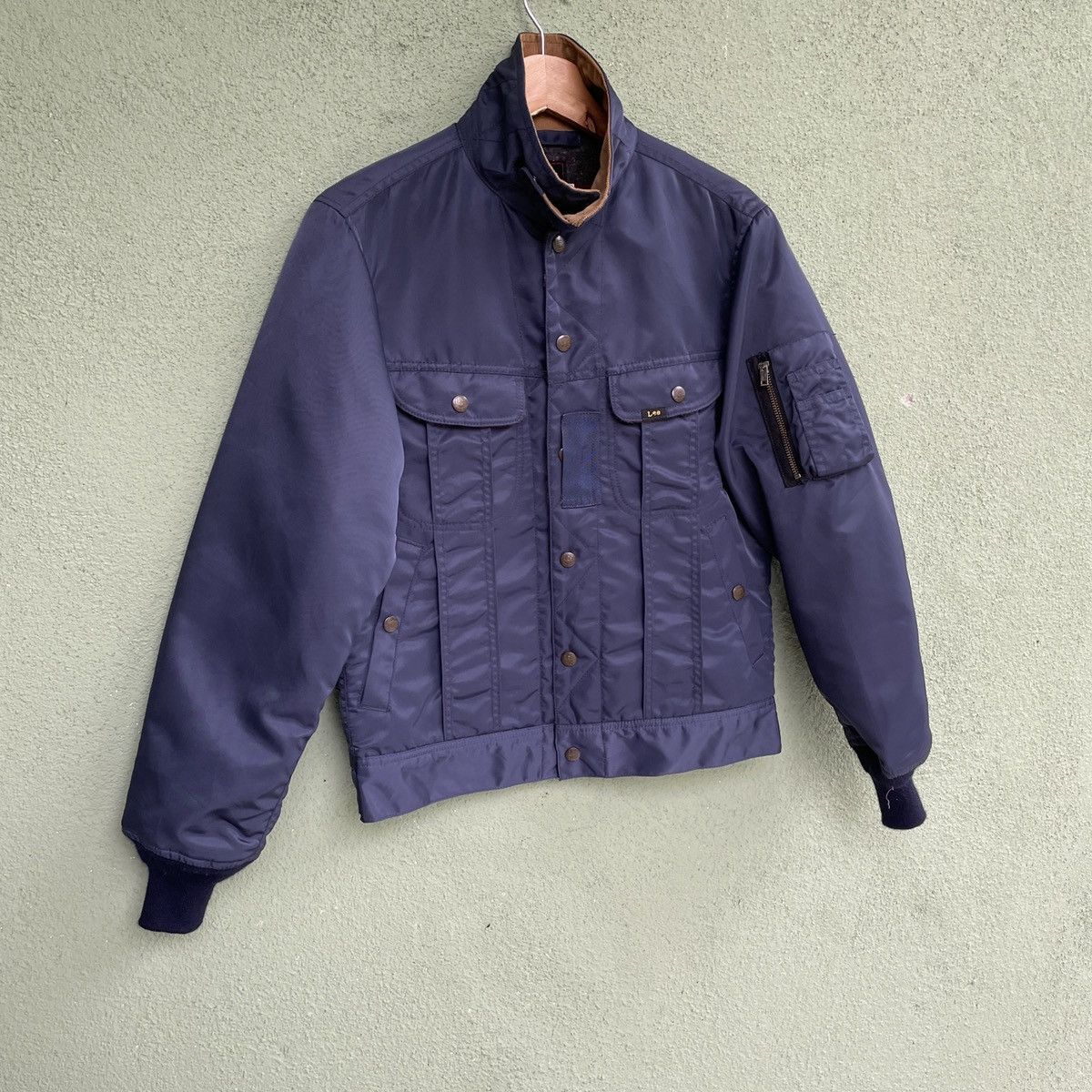 Japanese Brand Vintage‼️ LEE By Sammler Button Ups Bomber Style Jacket Size US M / EU 48-50 / 2 - 2 Thumbnail