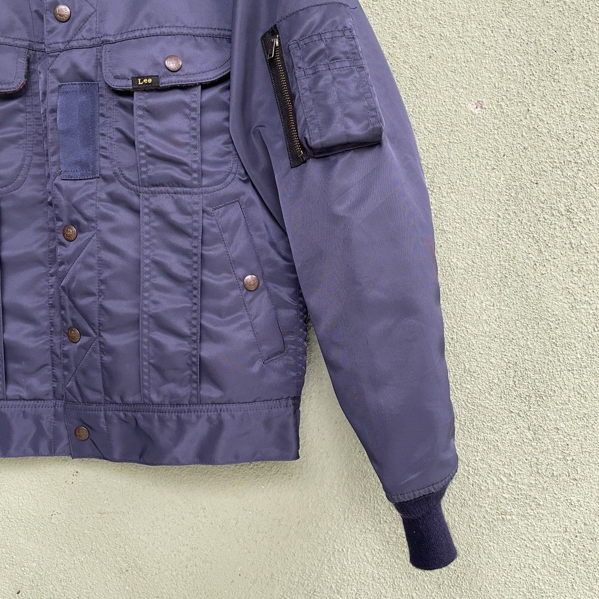 Japanese Brand Vintage‼️ LEE By Sammler Button Ups Bomber Style Jacket Size US M / EU 48-50 / 2 - 6 Thumbnail