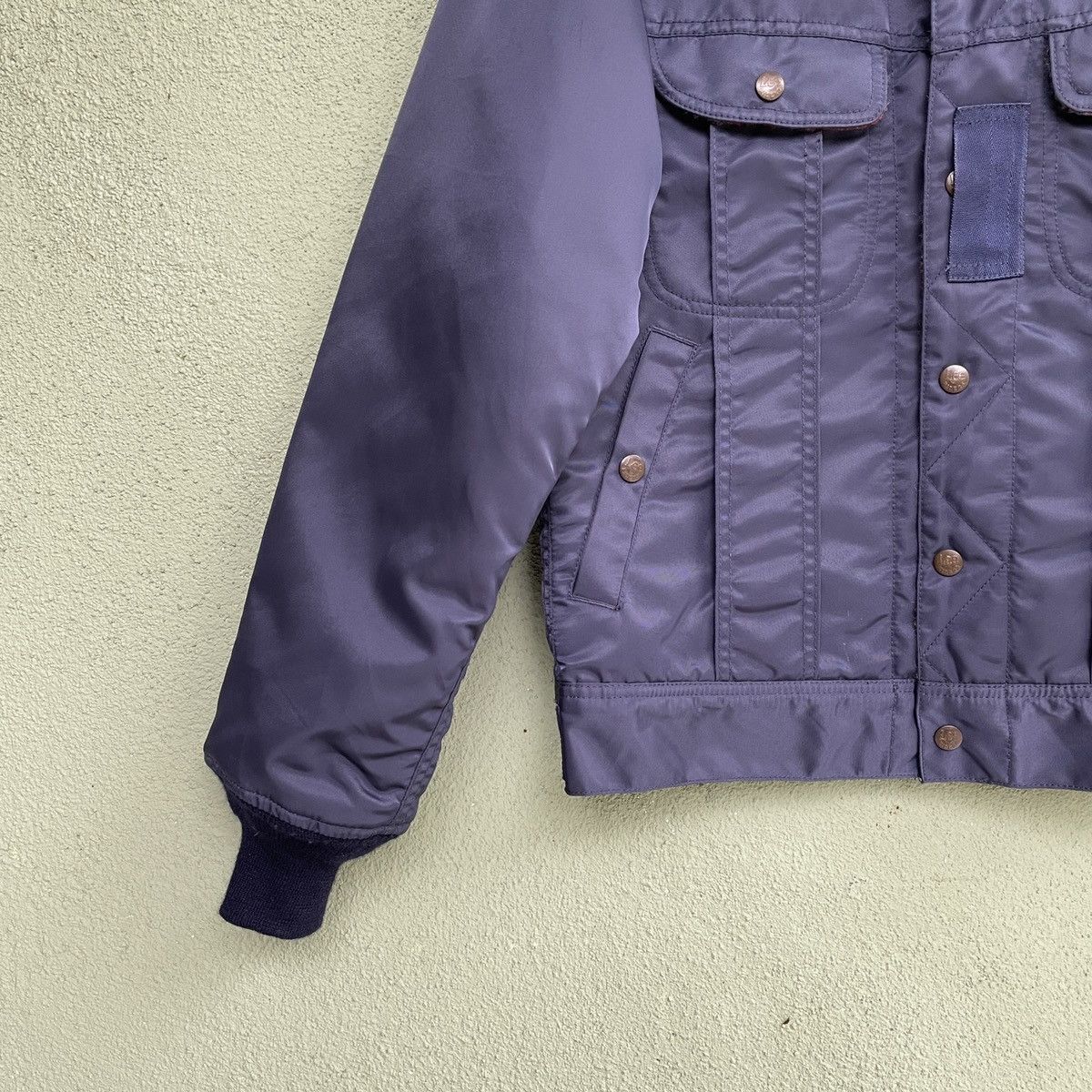 Japanese Brand Vintage‼️ LEE By Sammler Button Ups Bomber Style Jacket Size US M / EU 48-50 / 2 - 5 Thumbnail