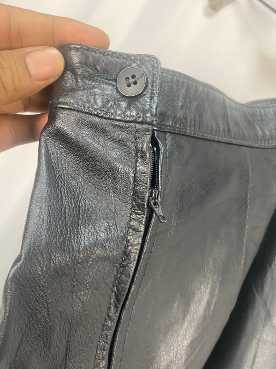 Leather × Vintage Vintage leather skirt by marquis Size 27" / US 4 / IT 40 - 5 Thumbnail