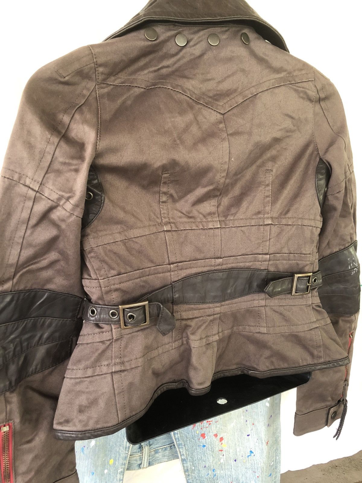 Dsquared2 💥Stunning CrOpped BIKERS Leather Jacket by Dsquared2 Size XS Size US XS / EU 42 / 0 - 4 Thumbnail
