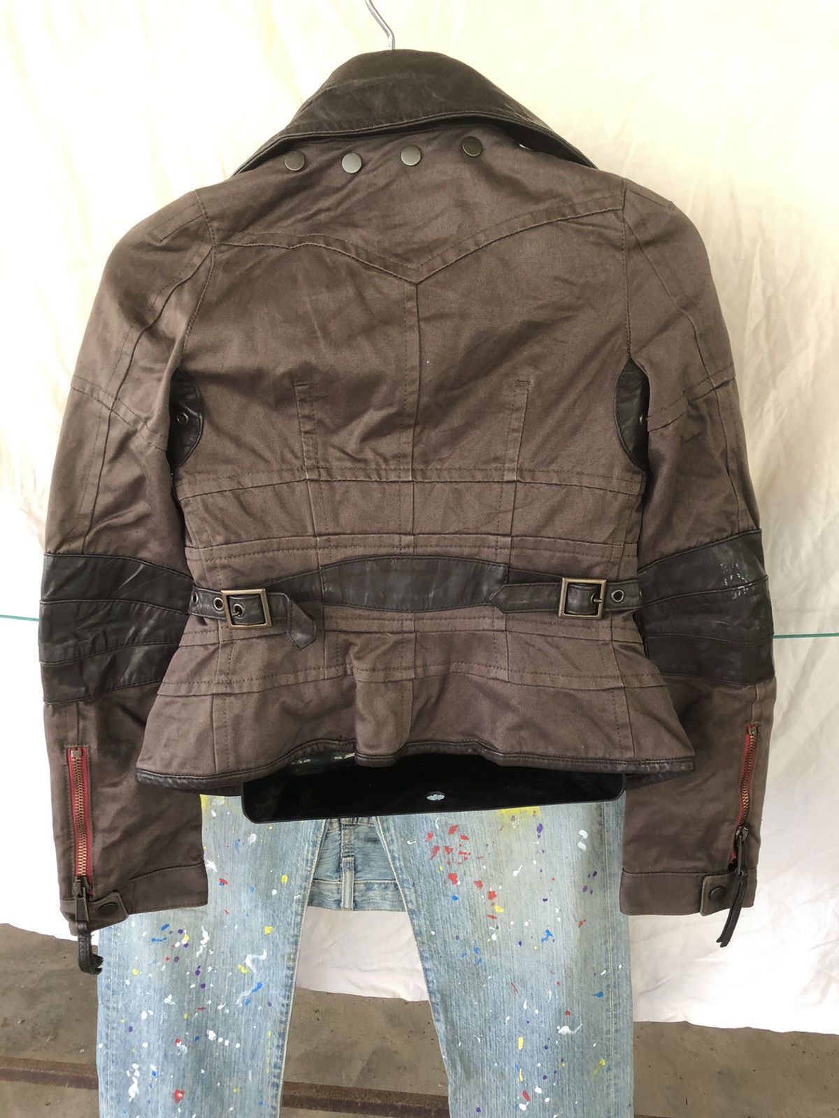Dsquared2 💥Stunning CrOpped BIKERS Leather Jacket by Dsquared2 Size XS Size US XS / EU 42 / 0 - 3 Thumbnail