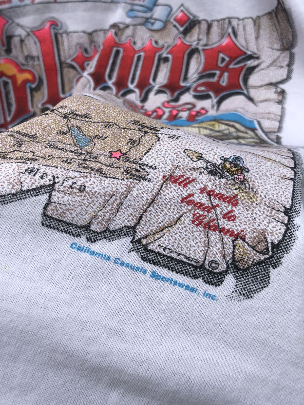 Vintage Vintage Raglan 80s 3q tee California casual sportswear Size US XL / EU 56 / 4 - 4 Thumbnail