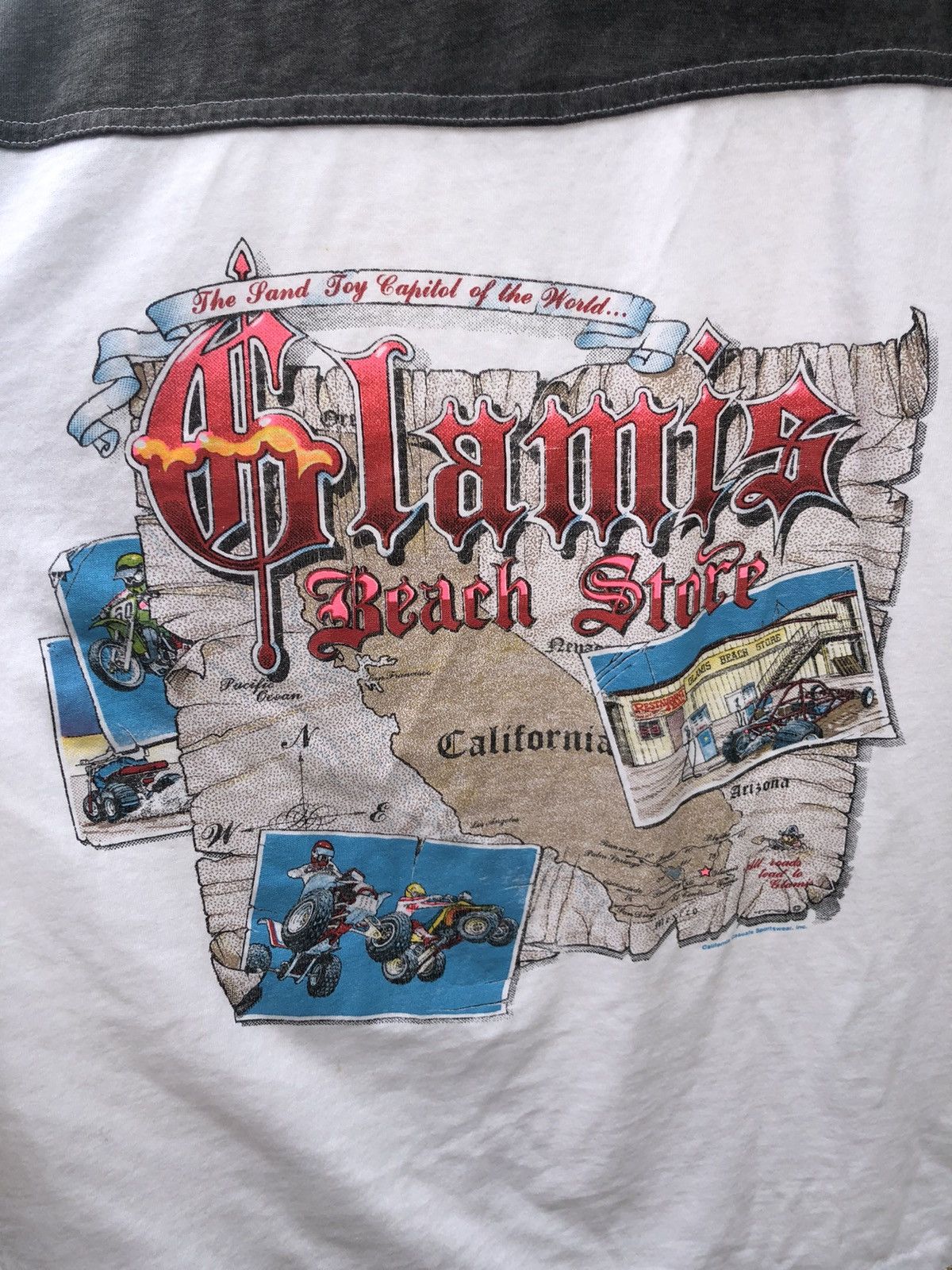Vintage Vintage Raglan 80s 3q tee California casual sportswear Size US XL / EU 56 / 4 - 3 Thumbnail