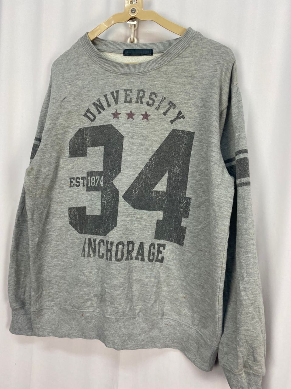 Japanese Brand University anchorage printed sweatshirt by balmy&awaking Size US M / EU 48-50 / 2 - 3 Thumbnail