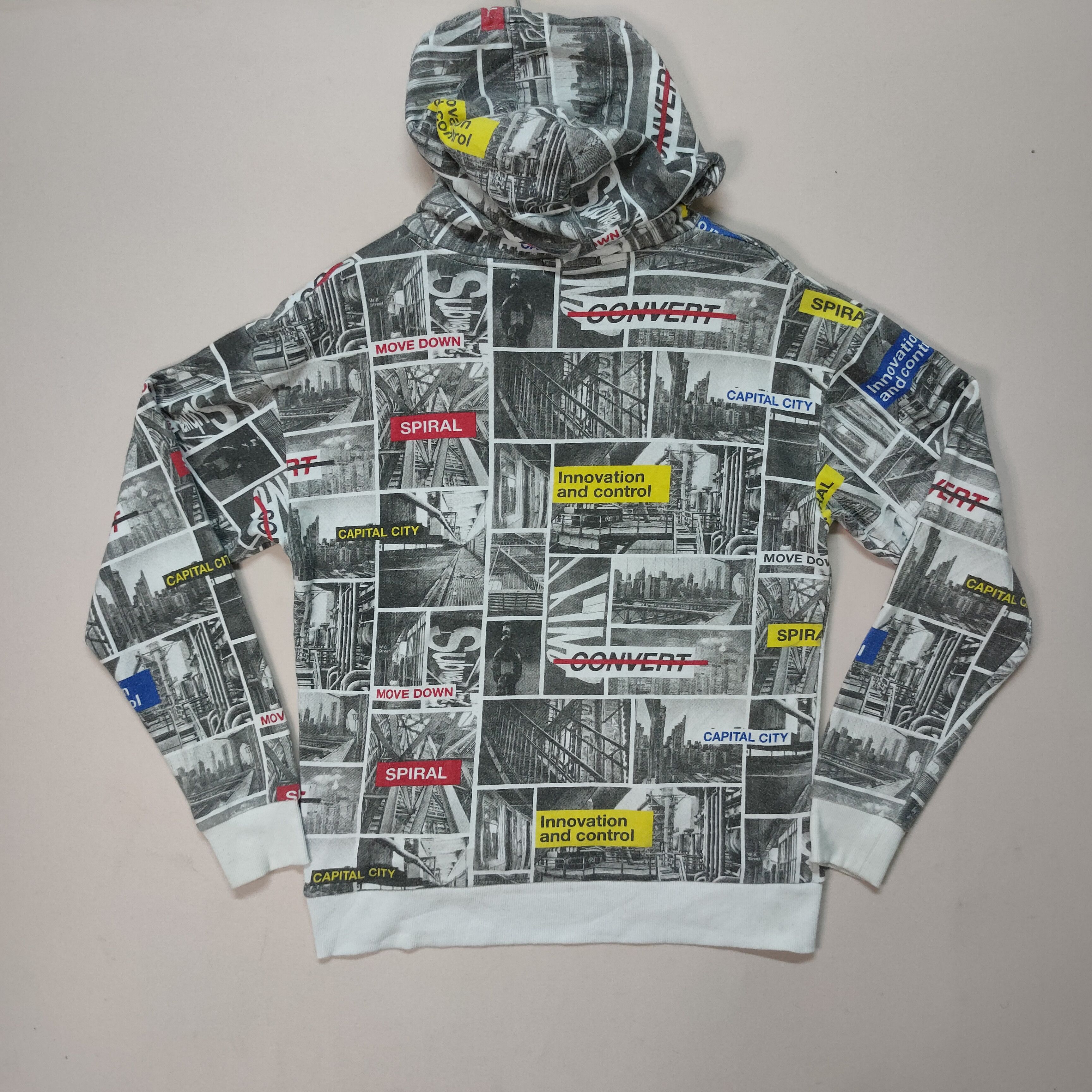Japanese Brand Vintage Japanese Brand Browny Full Print Hoodie Sweatshirt Size US M / EU 48-50 / 2 - 10 Thumbnail