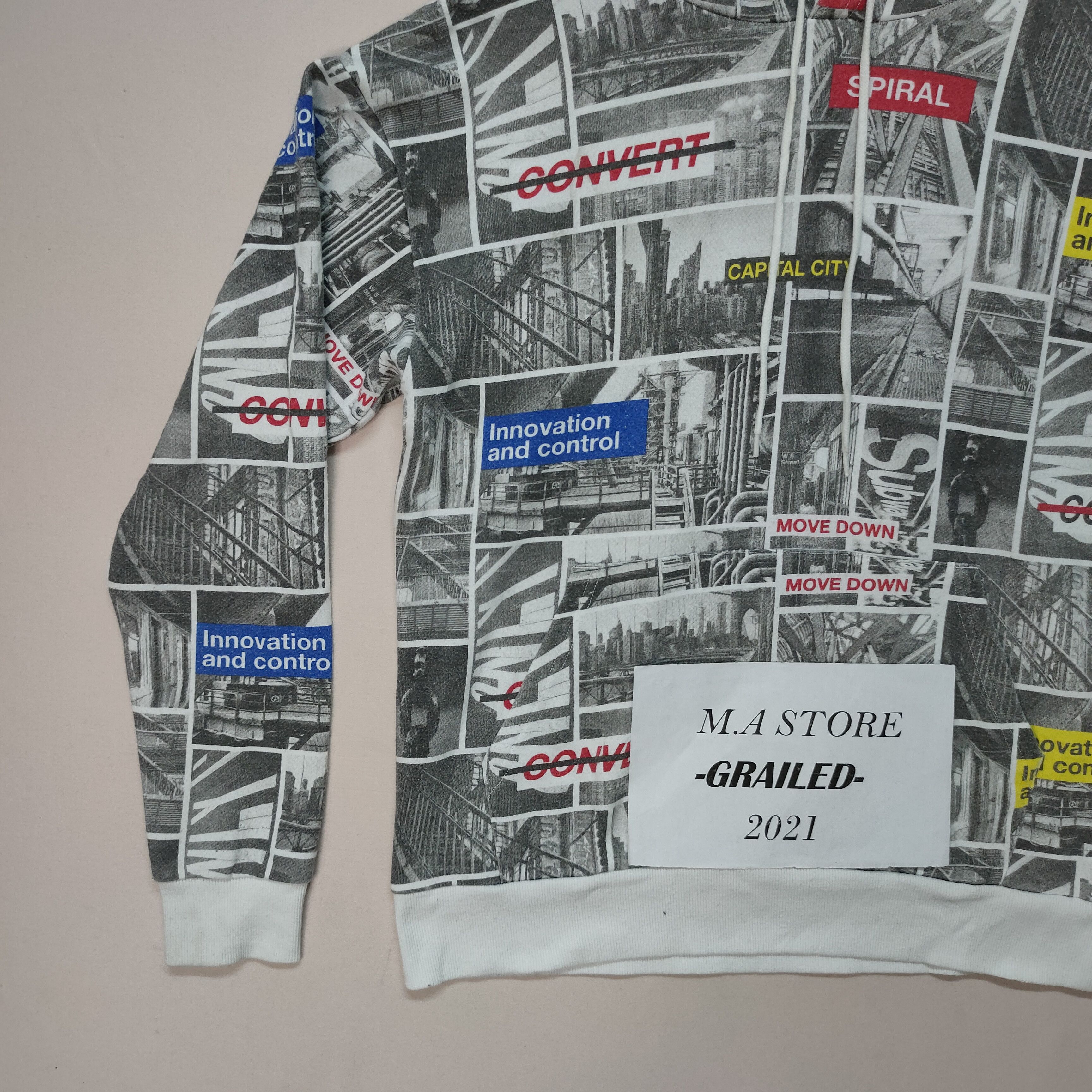 Japanese Brand Vintage Japanese Brand Browny Full Print Hoodie Sweatshirt Size US M / EU 48-50 / 2 - 4 Thumbnail