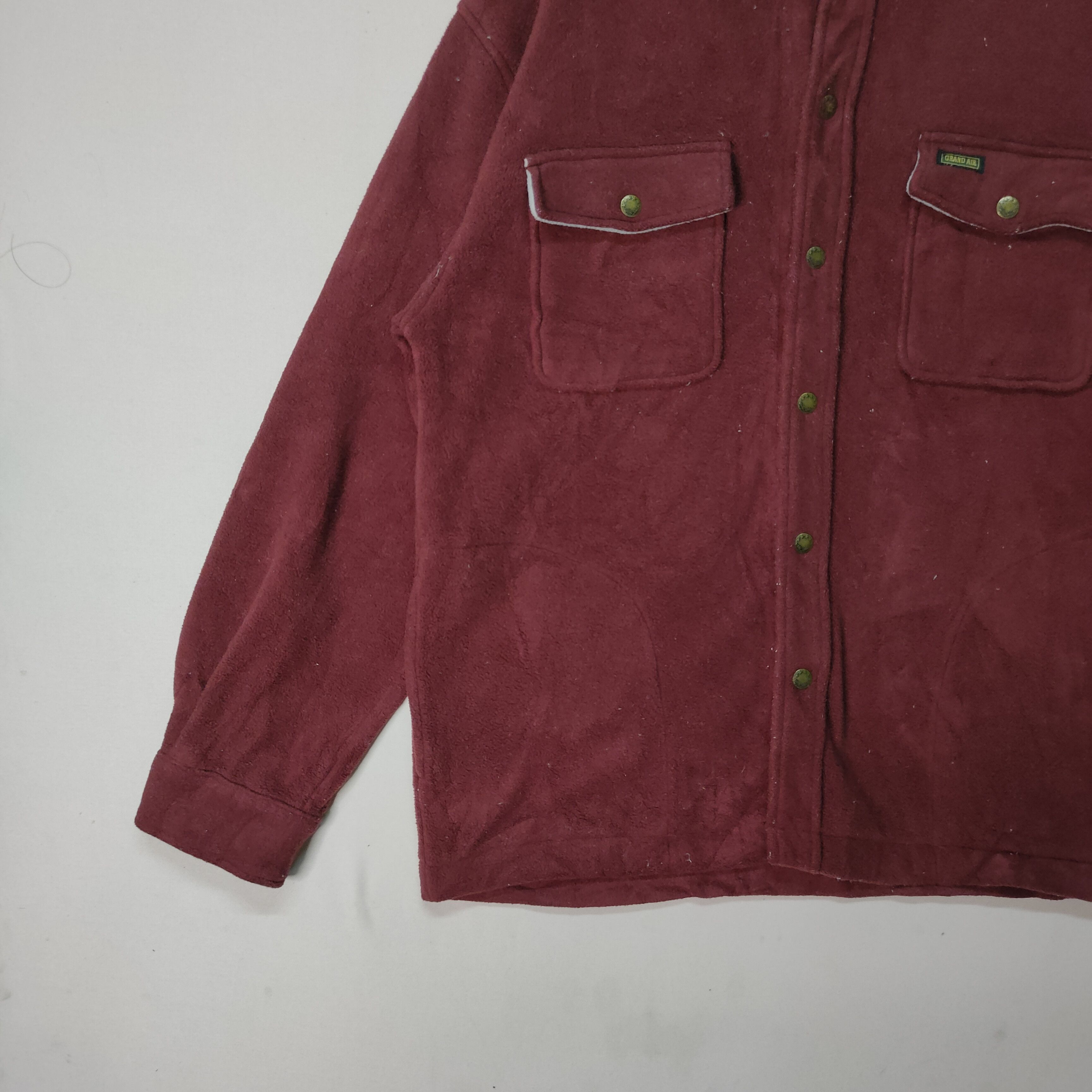 Japanese Brand Vintage Grand Air Checkred Inside Button Ups Shirt Size US L / EU 52-54 / 3 - 4 Thumbnail