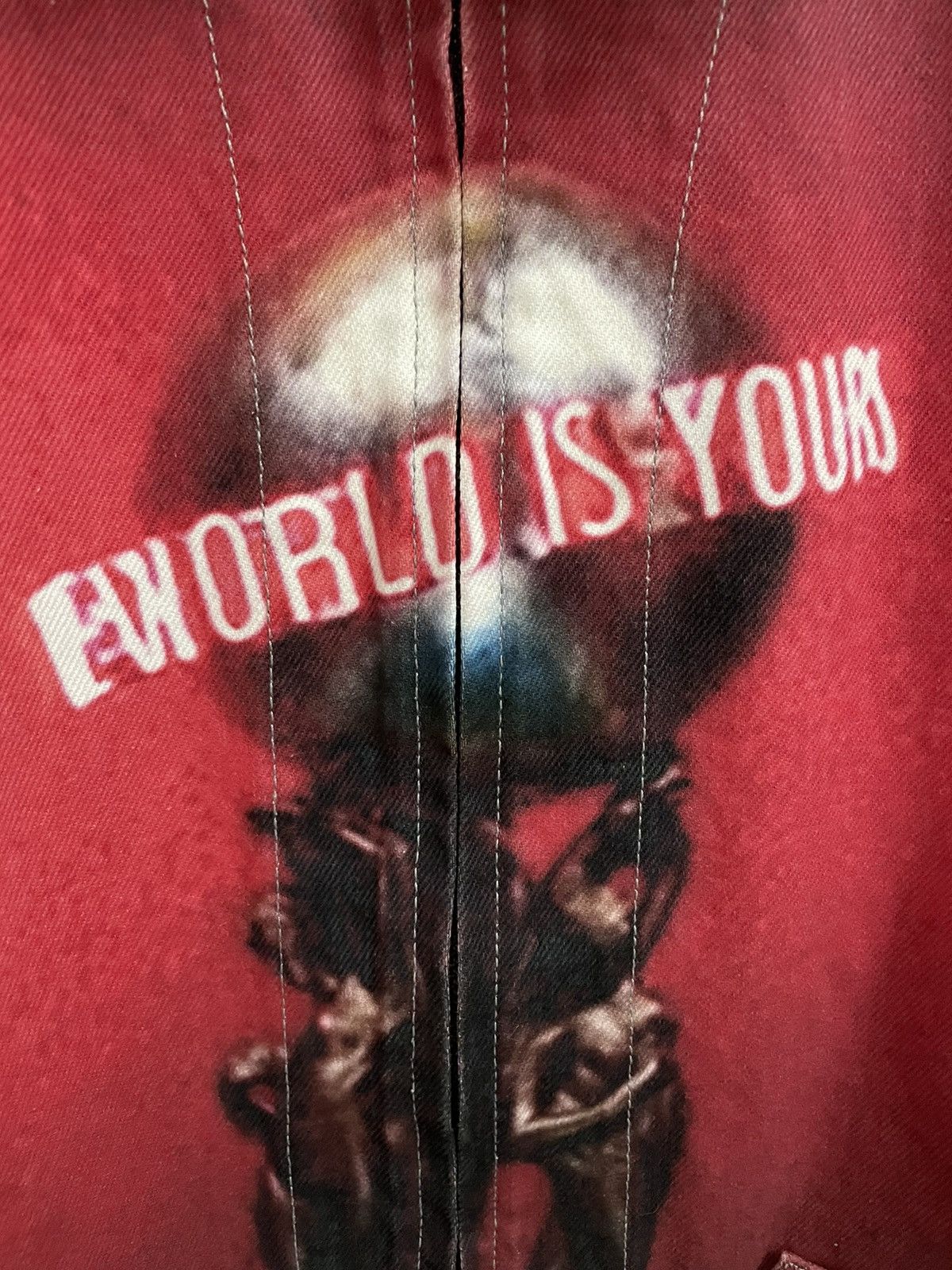 Supreme Supreme Scarface The World Is Yours Denim Jacket size 