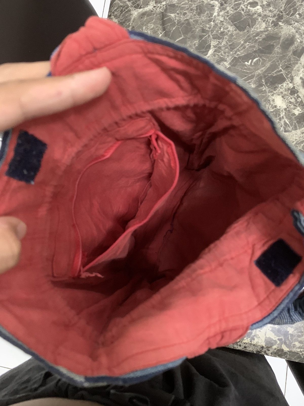 Indigo × Japanese Brand × Vintage Vintage Sashiko Indigo Tote Bag Kapital Style Size ONE SIZE - 5 Thumbnail
