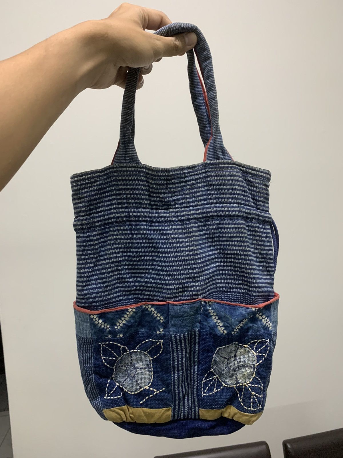 Indigo × Japanese Brand × Vintage Vintage Sashiko Indigo Tote Bag Kapital Style Size ONE SIZE - 2 Thumbnail