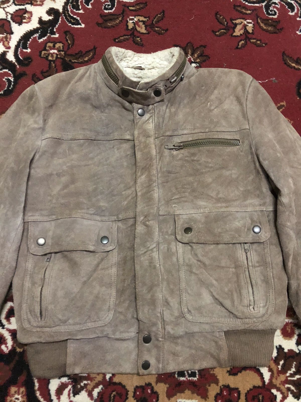 Cooper × Genuine Leather × Vintage Nice Vintage SUEDE Jacket Bondage Style Size US M / EU 48-50 / 2 - 10 Thumbnail