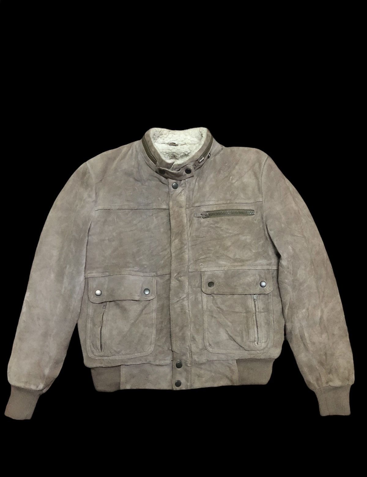 Cooper × Genuine Leather × Vintage Nice Vintage SUEDE Jacket Bondage Style Size US M / EU 48-50 / 2 - 4 Thumbnail