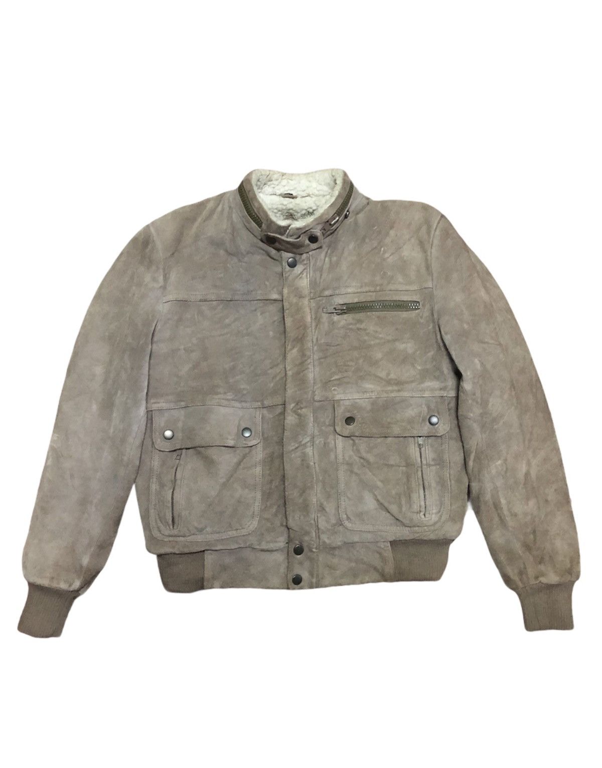 Cooper × Genuine Leather × Vintage Nice Vintage SUEDE Jacket Bondage Style Size US M / EU 48-50 / 2 - 1 Thumbnail