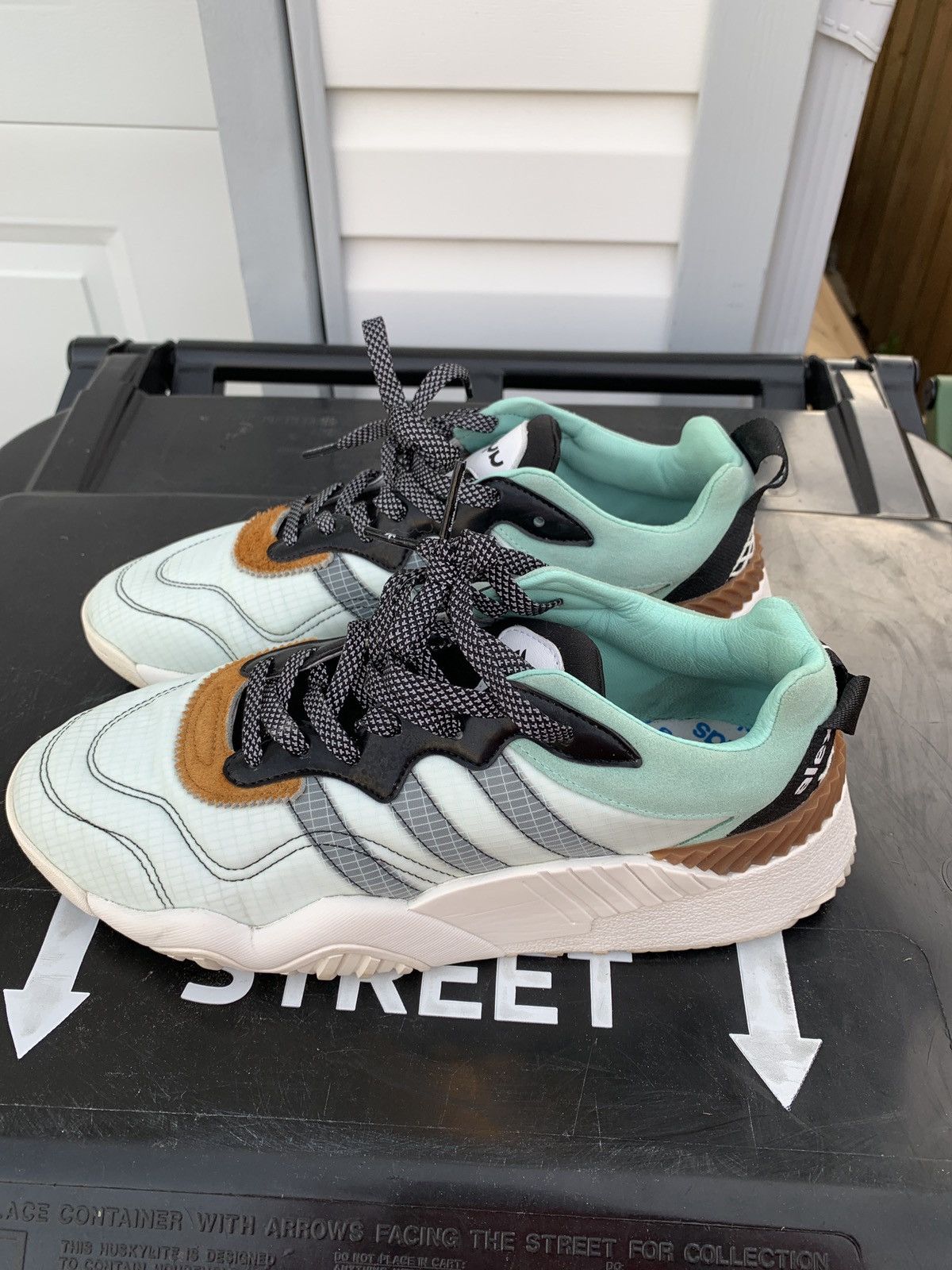 Alexander wang turnout trainer clear mint clearance