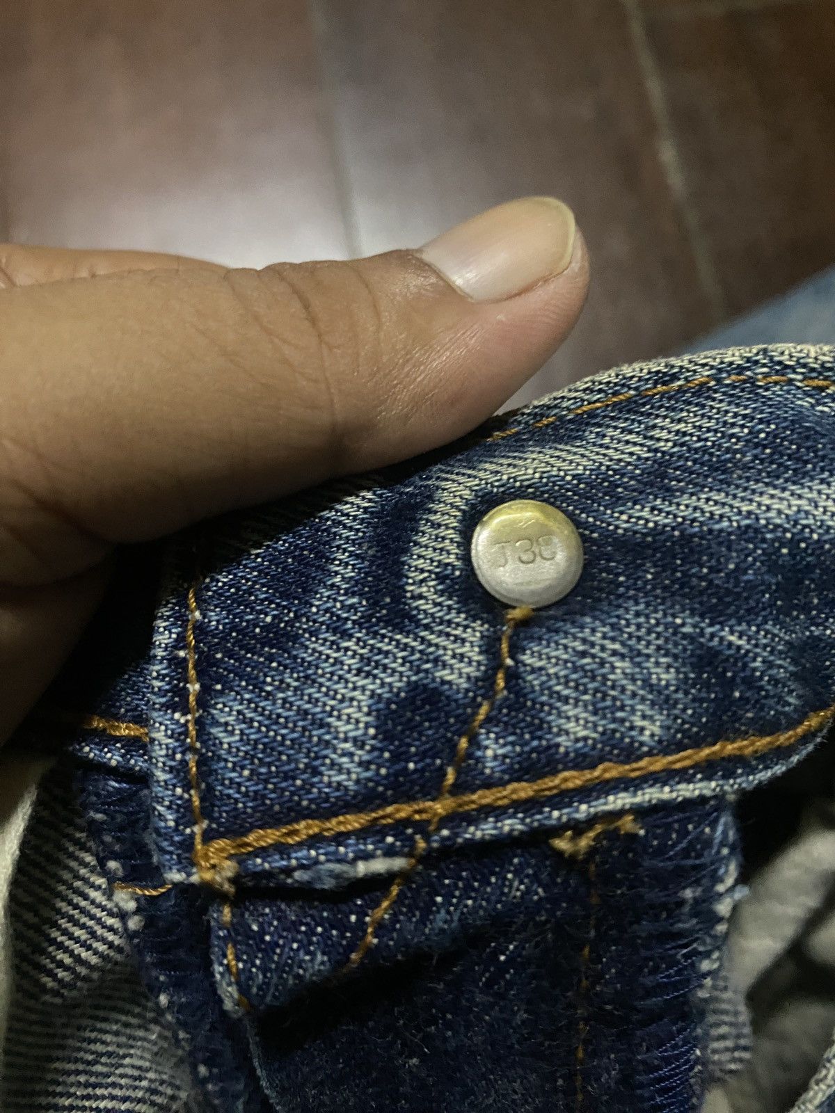 Levi's Vintage Clothing FIRE 🔥🔥 VINTAGE 90s LEVIS BIG E LVC 502 SELVEDGE DISTRESSED Size US 32 / EU 48 - 17 Thumbnail