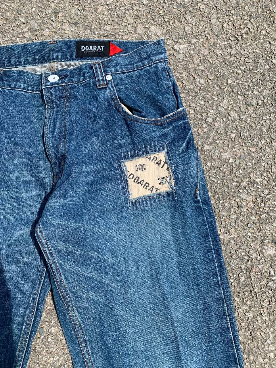Designer Vintage Doarat Patchwork Boro Denim Size US 31 - 3 Thumbnail