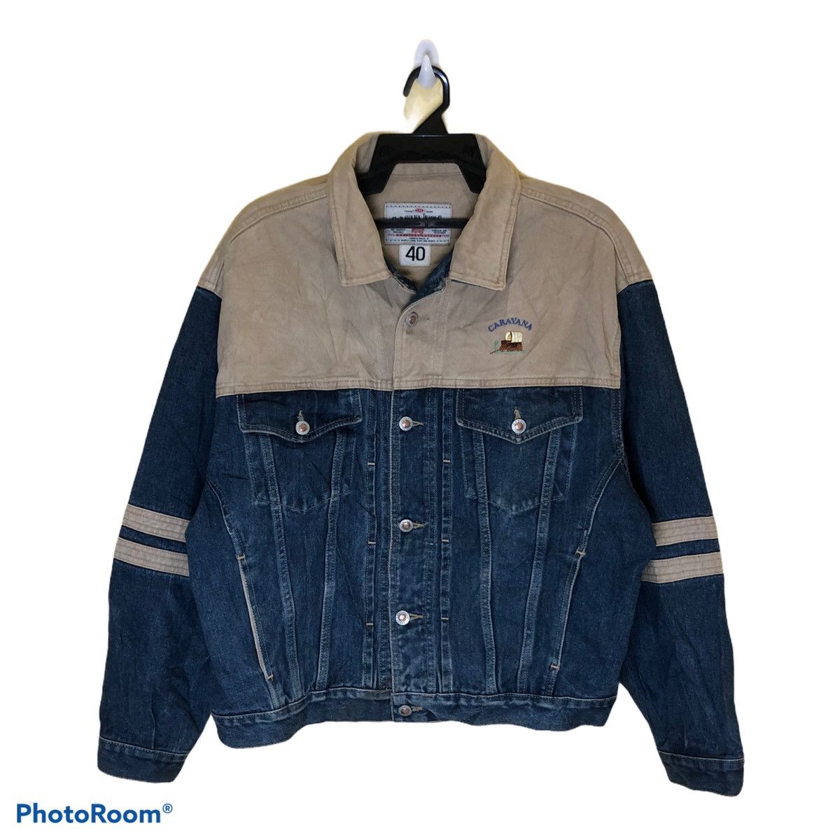 Vintage × go slow caravan Vintage CARAVANA JEANS Co denim jacket Size US XL / EU 56 / 4 - 1 Thumbnail
