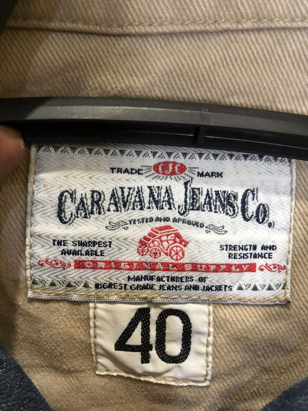 Vintage × go slow caravan Vintage CARAVANA JEANS Co denim jacket Size US XL / EU 56 / 4 - 8 Thumbnail