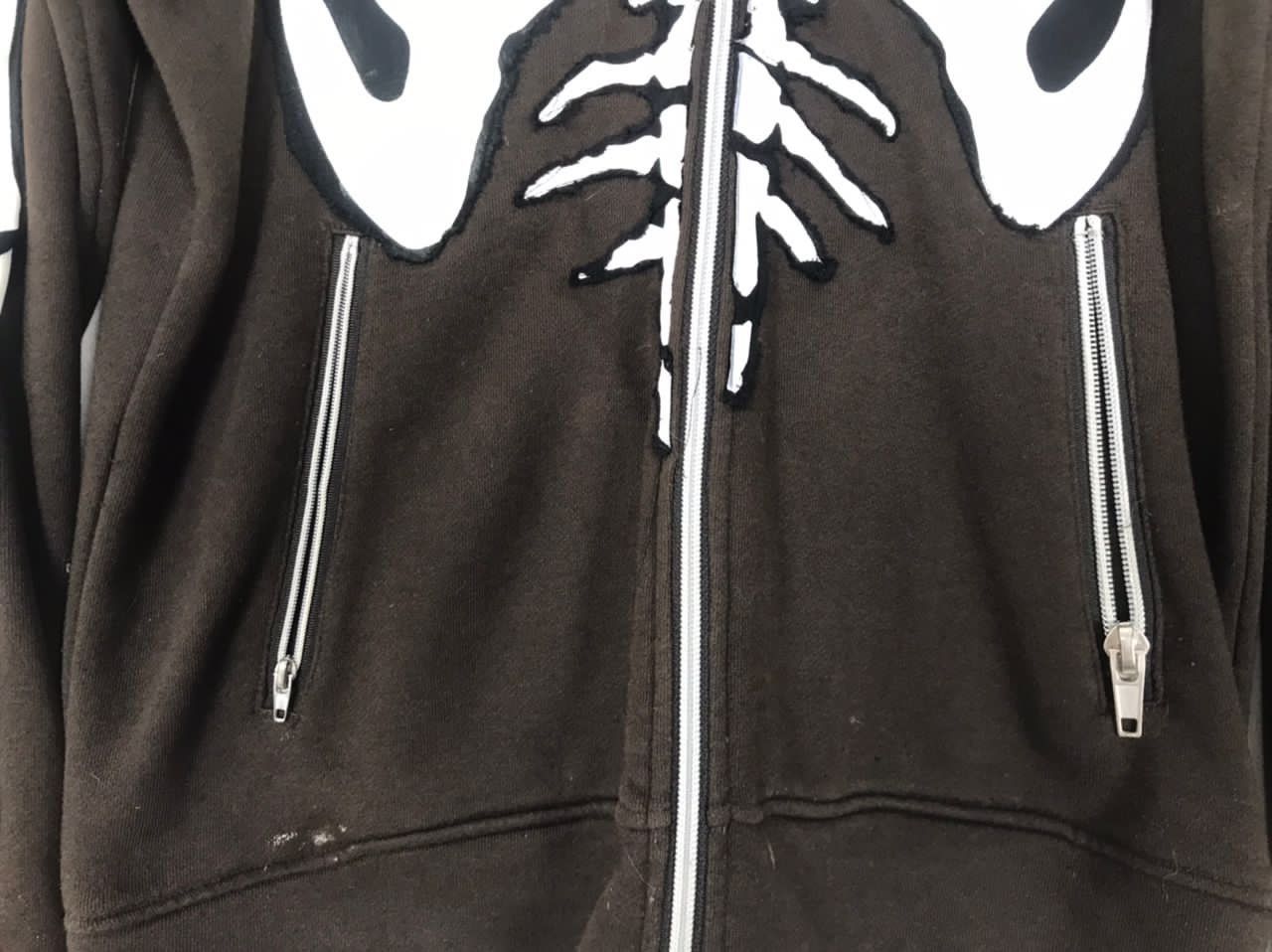 Japanese Brand Vintage SEMANTIC DESIGN Skeleton Full Zip Hoodie Size US L / EU 52-54 / 3 - 4 Thumbnail