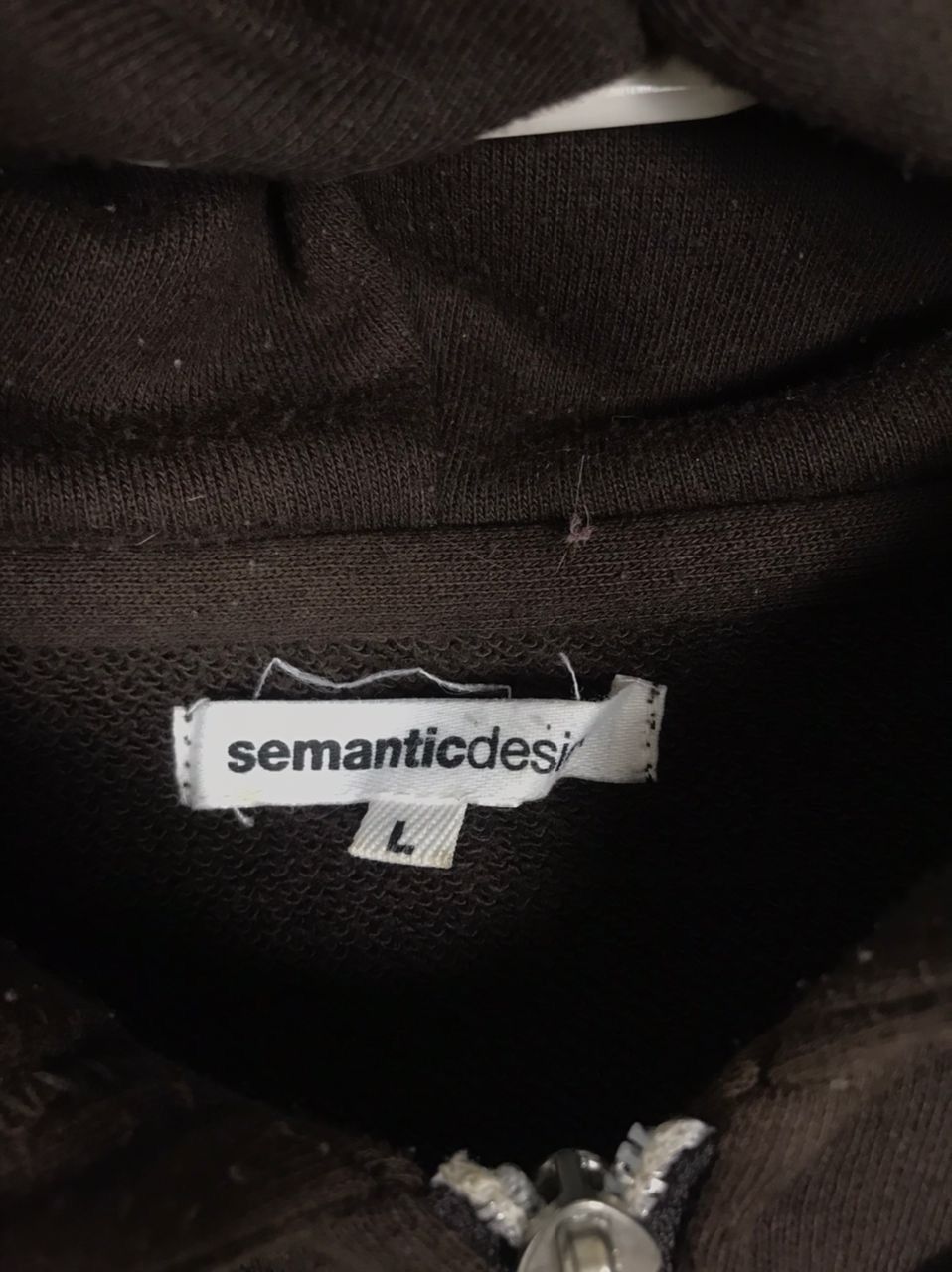 Japanese Brand Vintage SEMANTIC DESIGN Skeleton Full Zip Hoodie Size US L / EU 52-54 / 3 - 7 Thumbnail