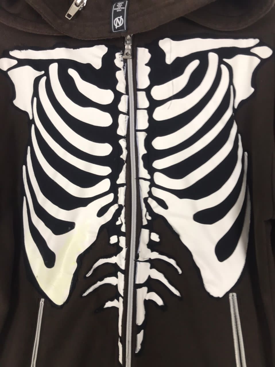 Japanese Brand Vintage SEMANTIC DESIGN Skeleton Full Zip Hoodie Size US L / EU 52-54 / 3 - 5 Thumbnail