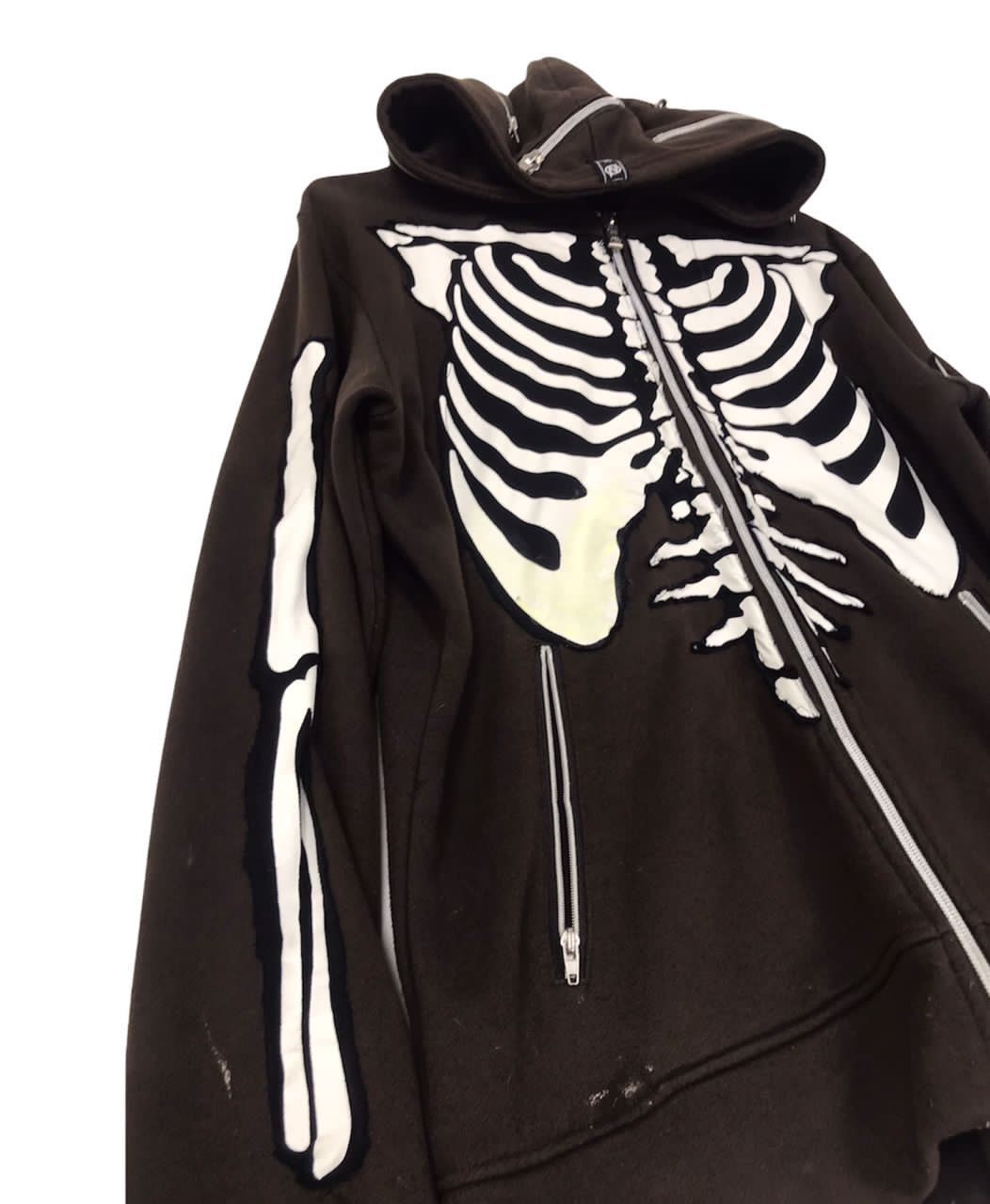 Japanese Brand Vintage SEMANTIC DESIGN Skeleton Full Zip Hoodie Size US L / EU 52-54 / 3 - 3 Thumbnail
