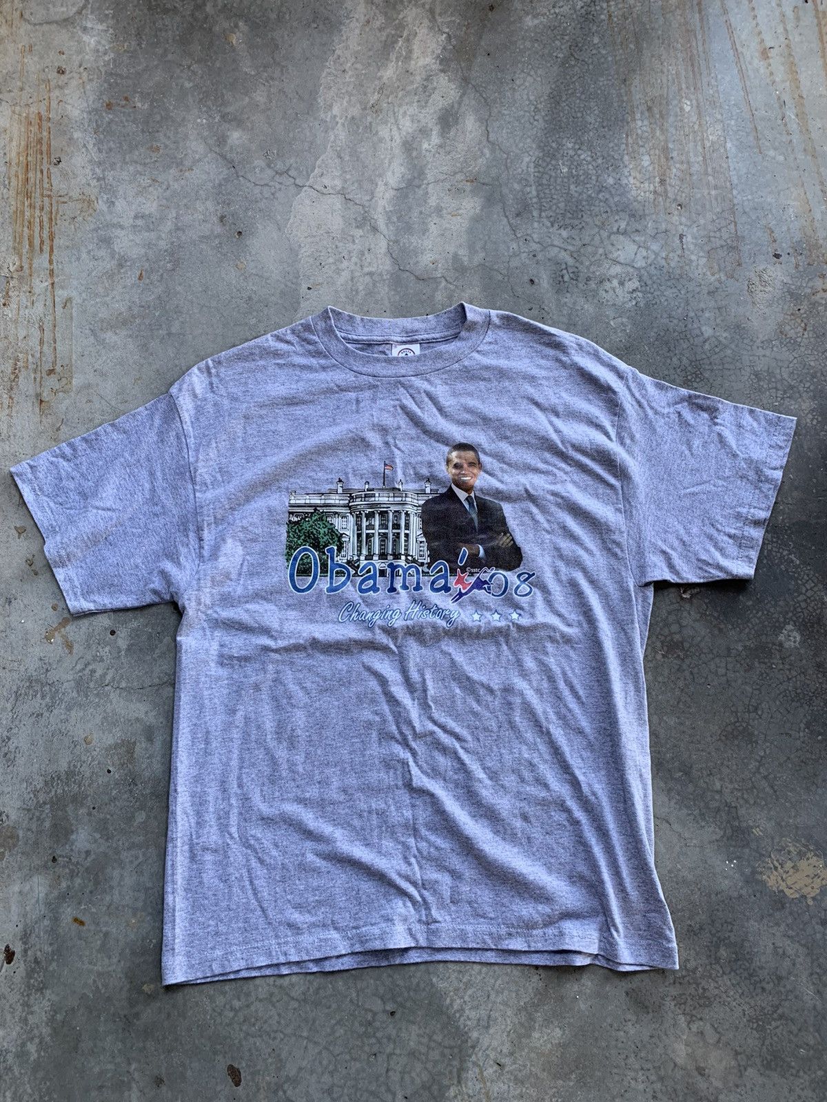 Vintage Vintage Obama Tshirt Size US L / EU 52-54 / 3 - 2 Thumbnail