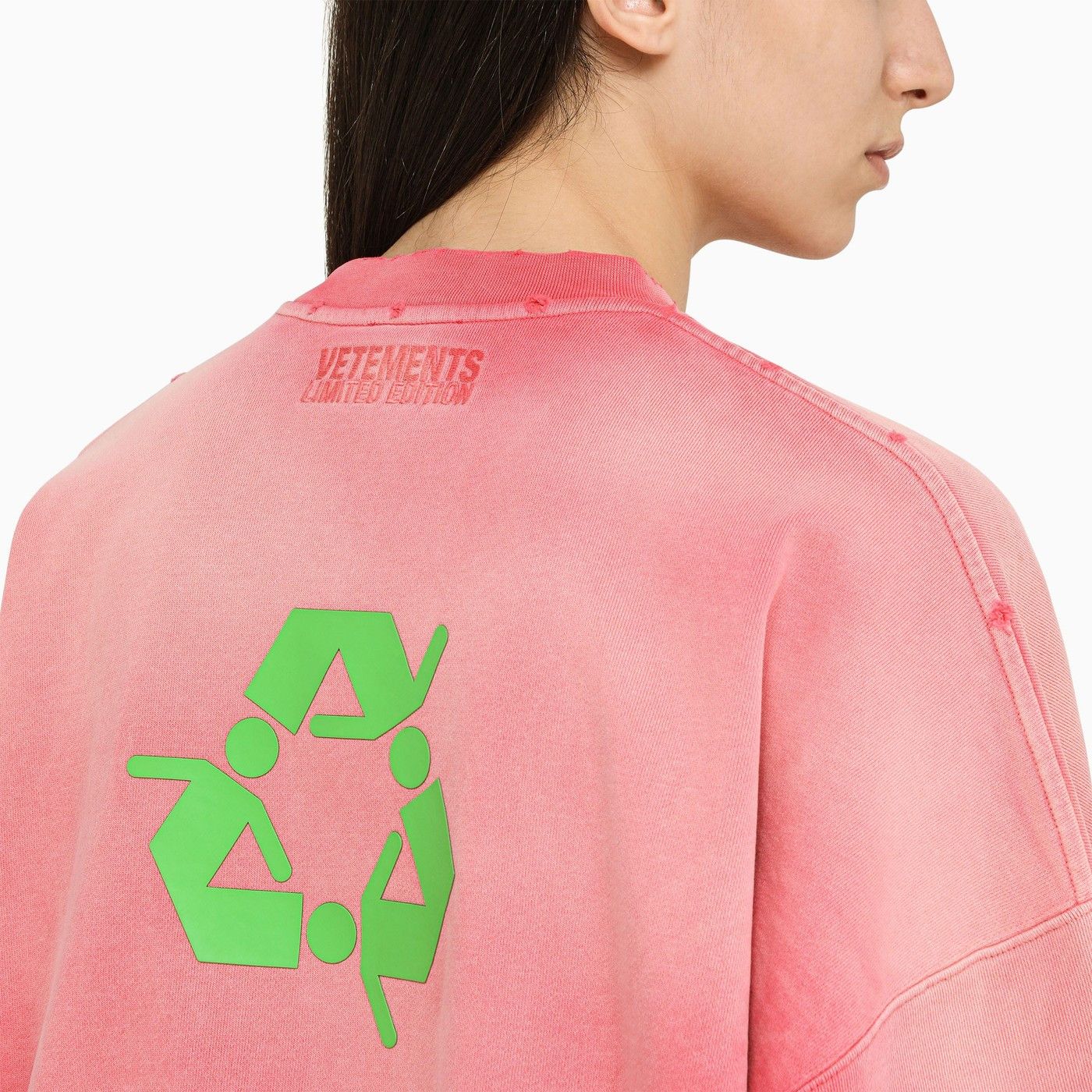Vetements o1d2blof0623 Sweatshirt in Pink Size S / US 4 / IT 40 - 4 Thumbnail