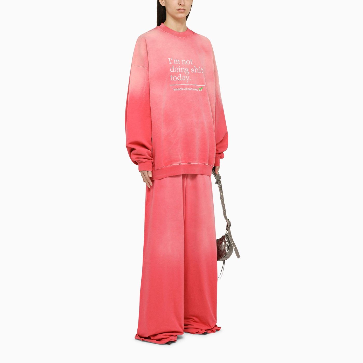 Vetements o1d2blof0623 Sweatshirt in Pink Size S / US 4 / IT 40 - 2 Thumbnail