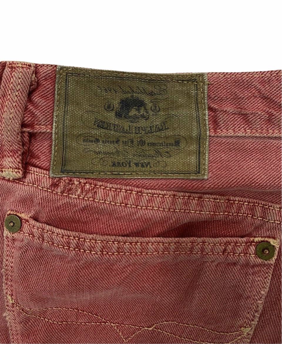 Polo Ralph Lauren × Ralph Lauren × Vintage Vintage RRL Ralph Lauren Red Denim Jeans Size US 29 - 7 Thumbnail