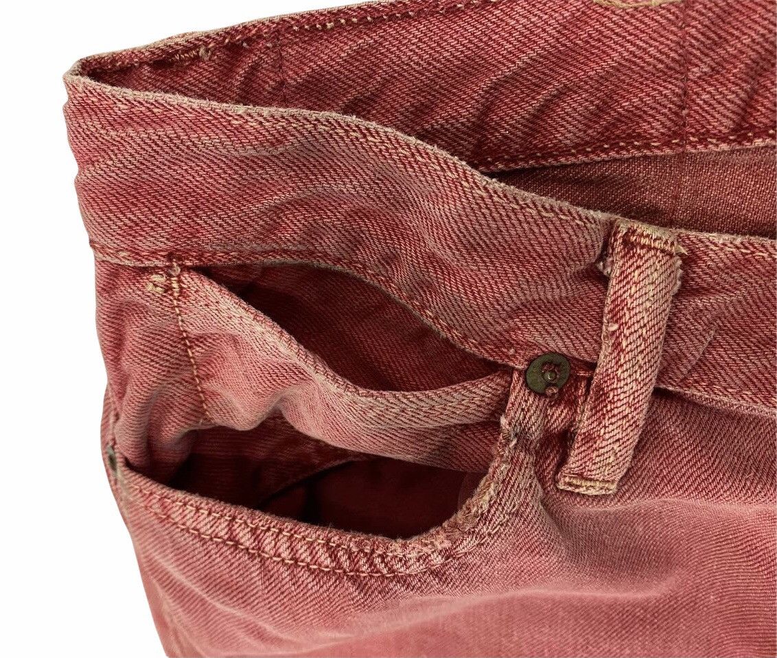 Polo Ralph Lauren × Ralph Lauren × Vintage Vintage RRL Ralph Lauren Red Denim Jeans Size US 29 - 5 Thumbnail