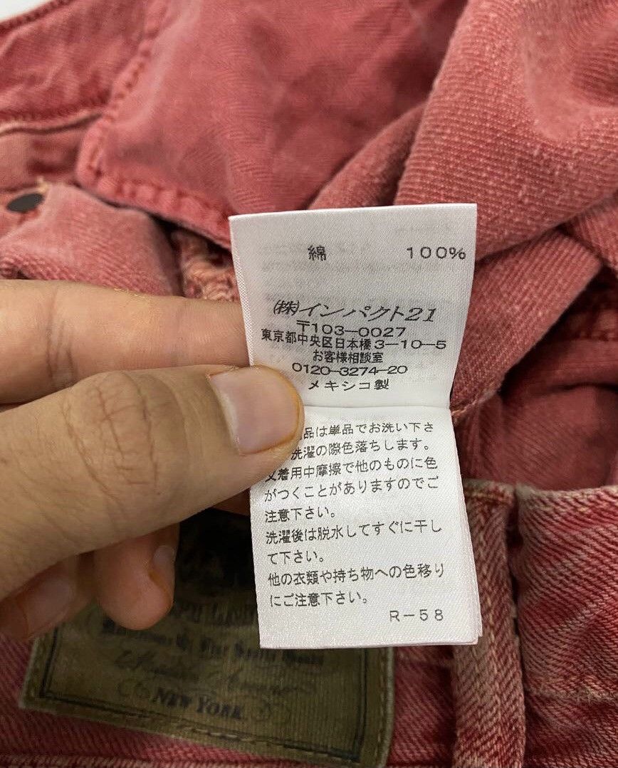 Polo Ralph Lauren × Ralph Lauren × Vintage Vintage RRL Ralph Lauren Red Denim Jeans Size US 29 - 12 Thumbnail