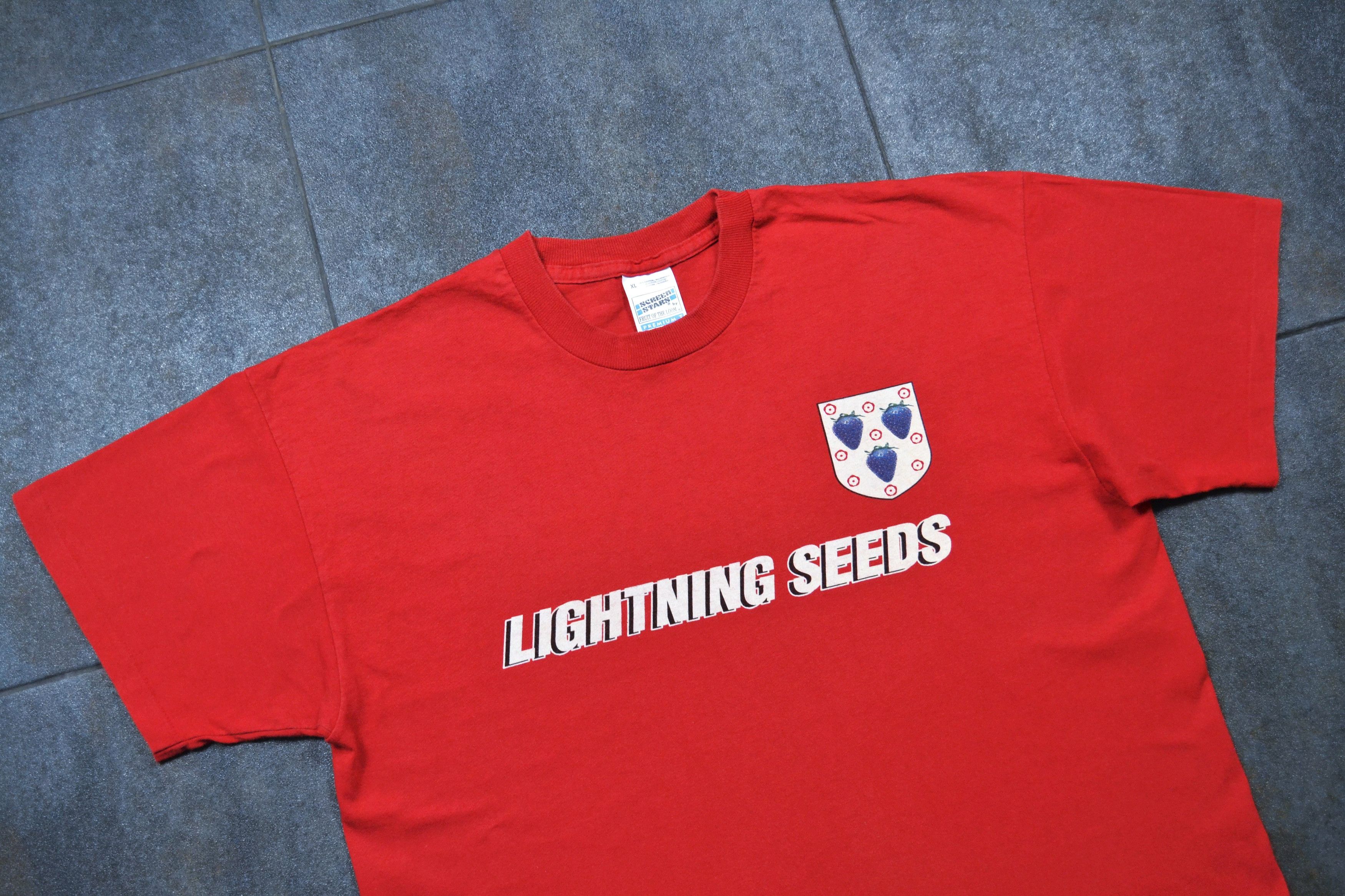 Band Tees 90s Vintage 1994 Lightning Seeds Jollification Rock T-Shirt Size US XL / EU 56 / 4 - 1 Thumbnail