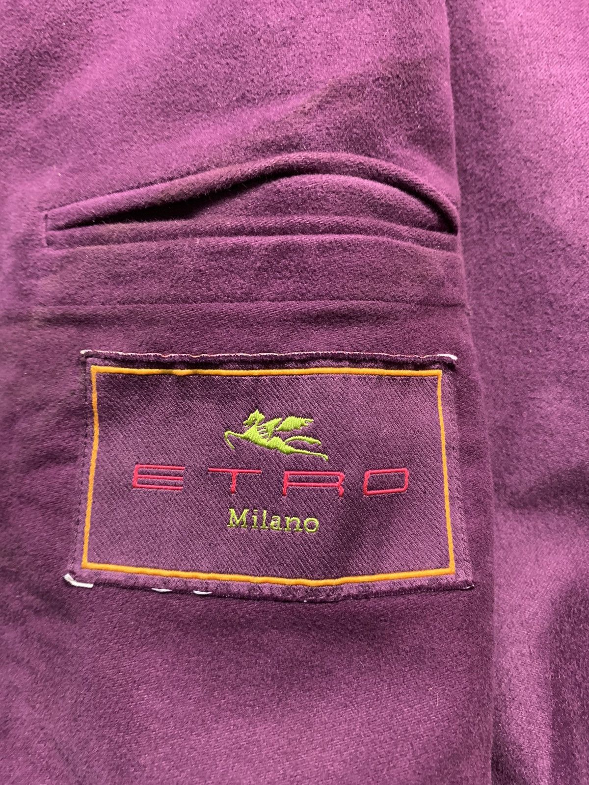 Etro 🔥ETRO PURPLE MOLESKIN MENS CASUAL JACKETS Size US L / EU 52-54 / 3 - 11 Thumbnail
