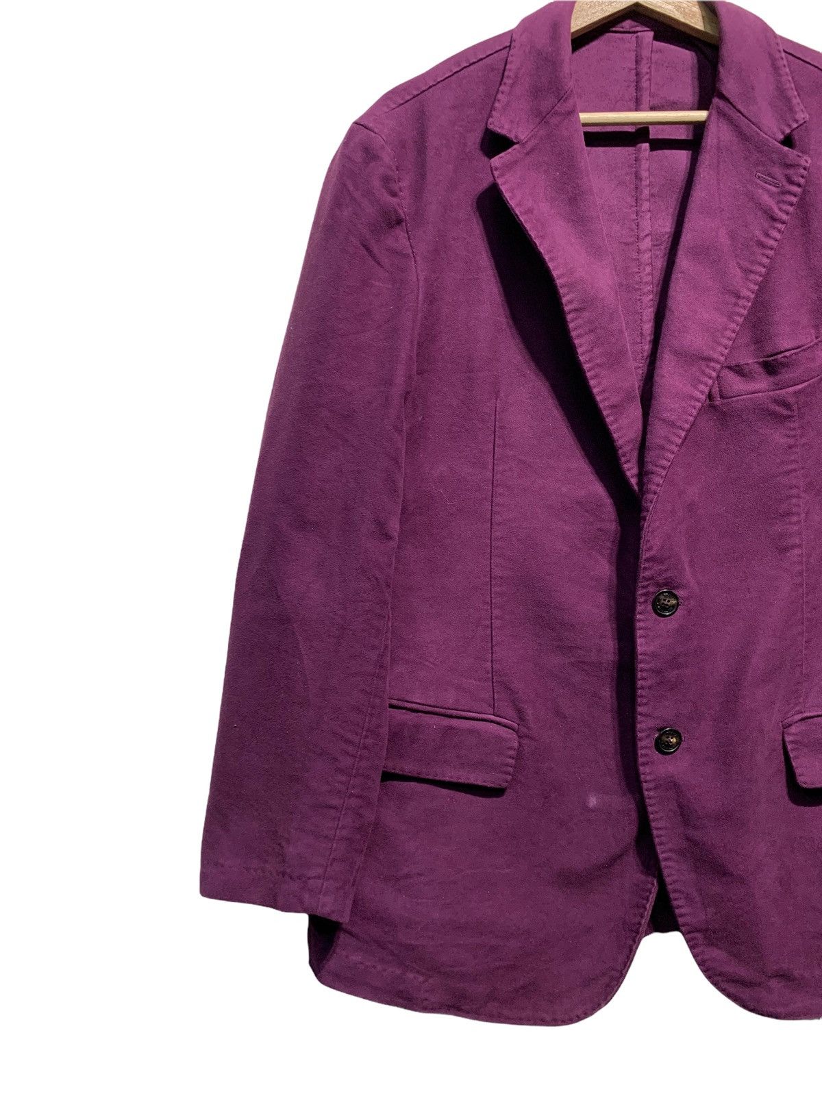 Etro 🔥ETRO PURPLE MOLESKIN MENS CASUAL JACKETS Size US L / EU 52-54 / 3 - 6 Thumbnail