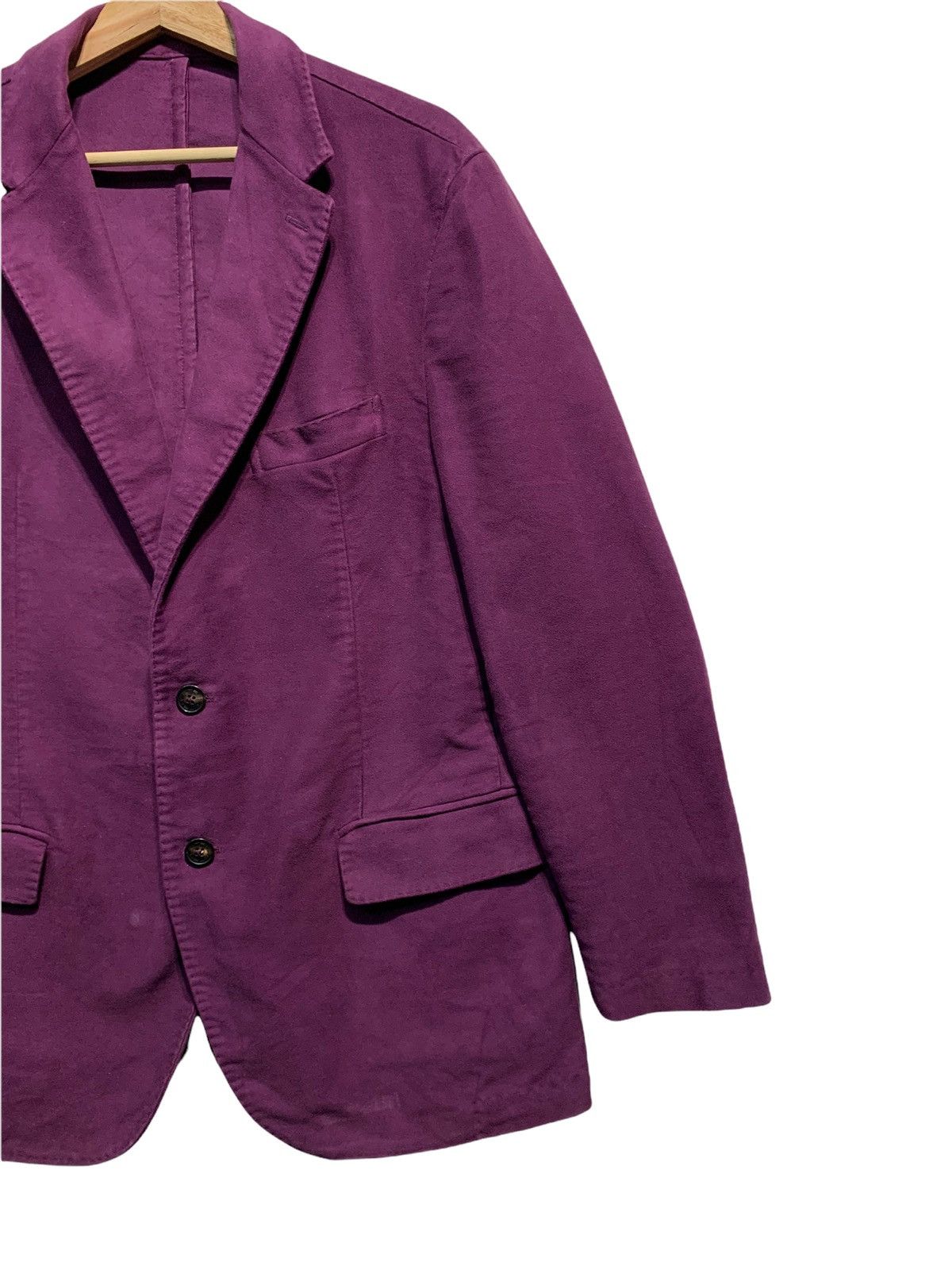 Etro 🔥ETRO PURPLE MOLESKIN MENS CASUAL JACKETS Size US L / EU 52-54 / 3 - 5 Thumbnail