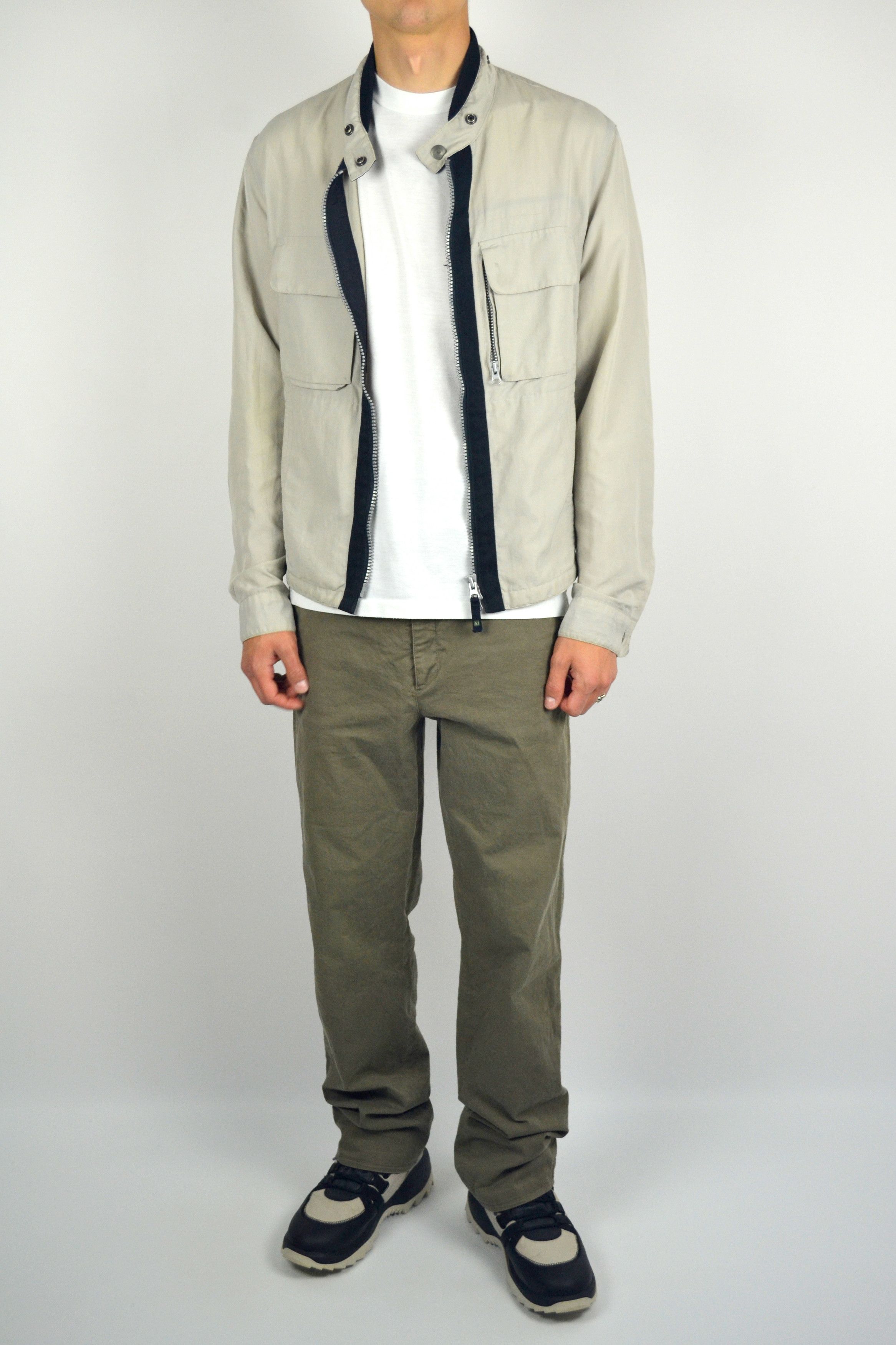 Armani Vintage Armani Jeans Cargo Parachute Aviation Nuylon Jacket Size US M / EU 48-50 / 2 - 4 Thumbnail