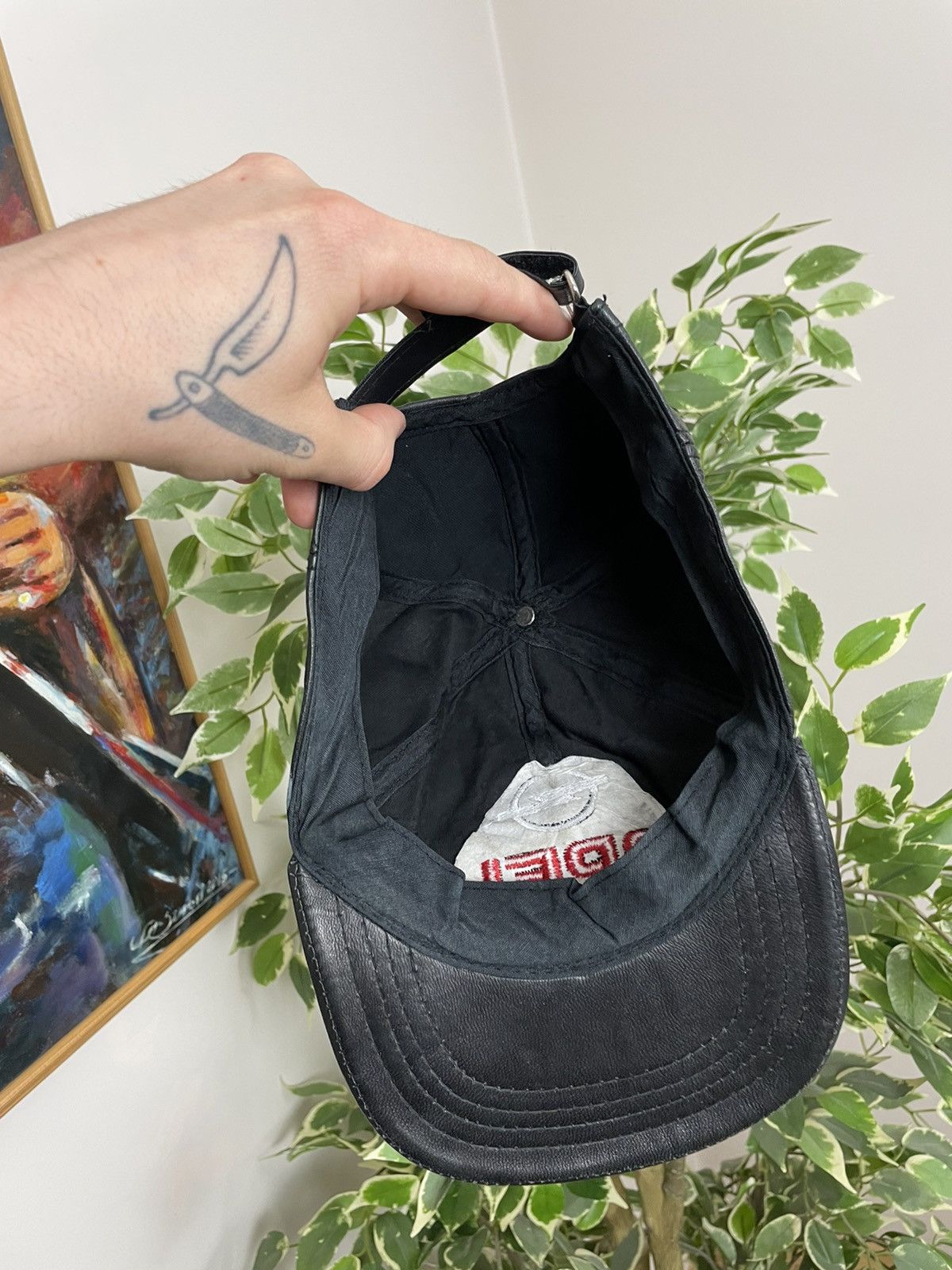 Leather Vintage Racing Dad Hat Genuine Leather Opel Logo Rare Hype Size ONE SIZE - 3 Thumbnail