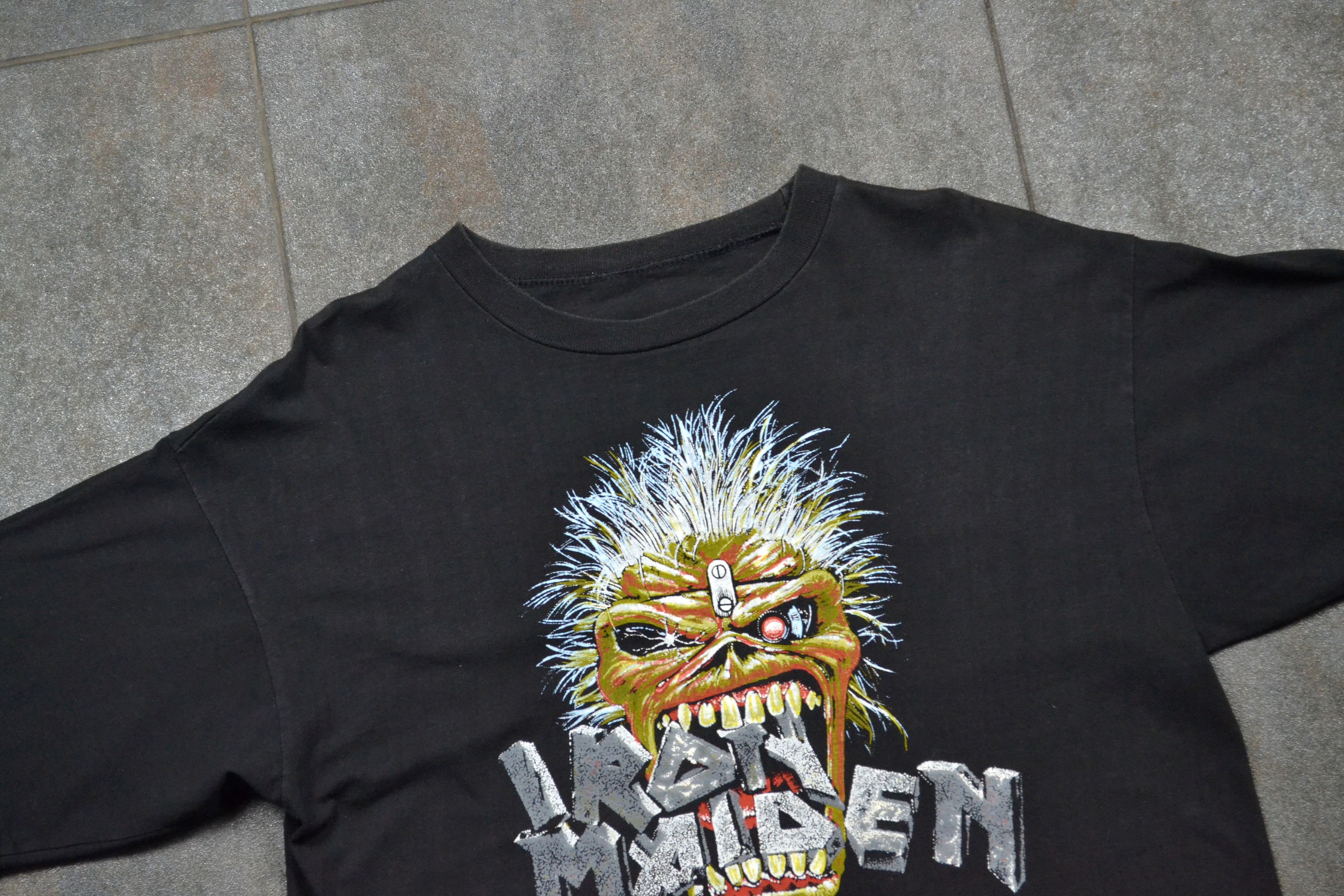 Vintage 80s Vintage 1988 Iron Maiden Seventh Son Scorpions Tour Tee Size US L / EU 52-54 / 3 - 9 Thumbnail