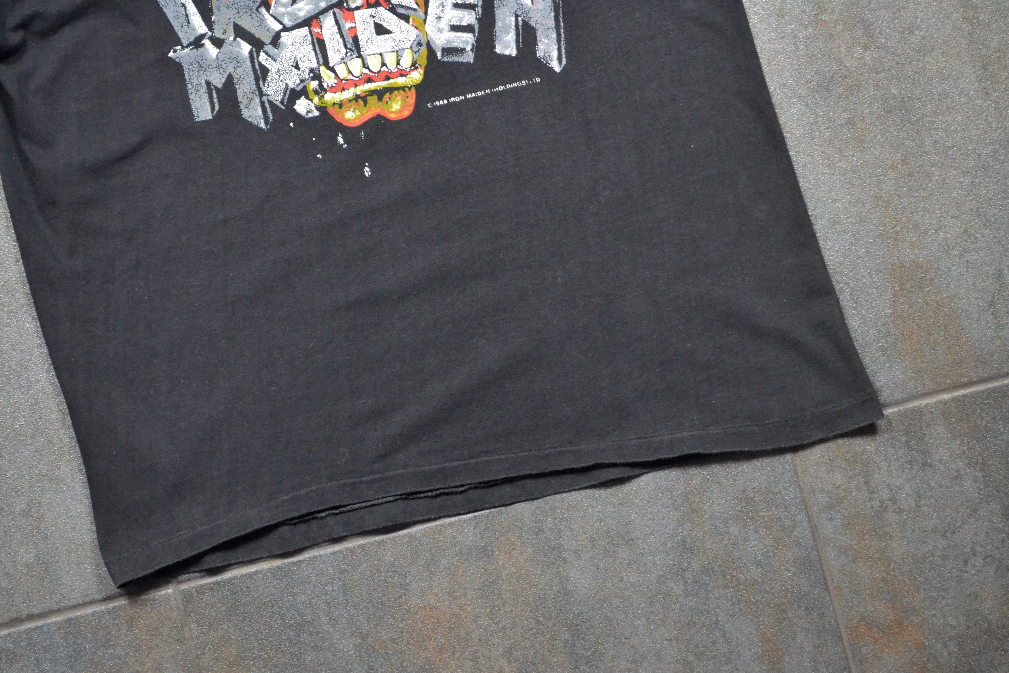 Vintage 80s Vintage 1988 Iron Maiden Seventh Son Scorpions Tour Tee Size US L / EU 52-54 / 3 - 7 Thumbnail