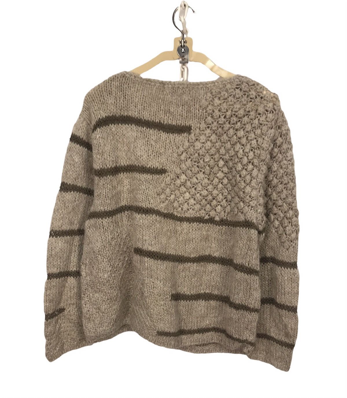 Japanese Brand Wool knit croptop sweatshirt by liberal Size US M / EU 48-50 / 2 - 2 Thumbnail
