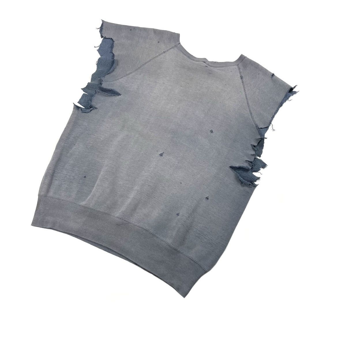 Vintage VINTAGE THRASHED FADED CUTOFF SWEATSHIRT Size US L / EU 52-54 / 3 - 14 Thumbnail