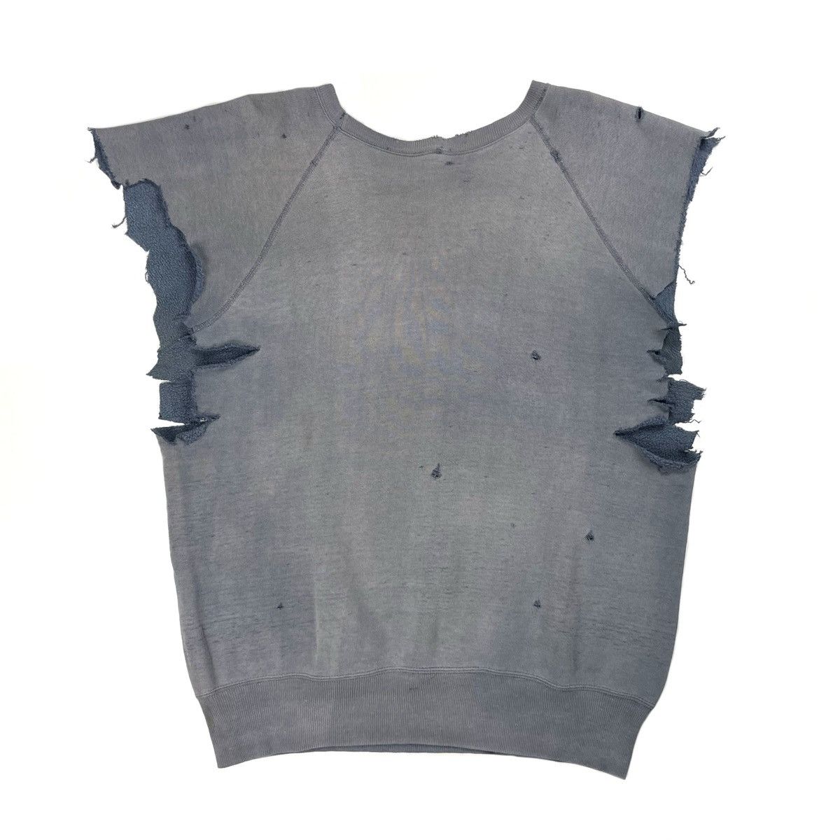 Vintage VINTAGE THRASHED FADED CUTOFF SWEATSHIRT Size US L / EU 52-54 / 3 - 9 Thumbnail