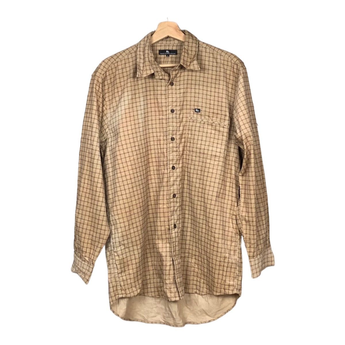 Flannel × Hiroko Koshino Homme Hiroko Koshino Hommo button up flannel design shirt Size US L / EU 52-54 / 3 - 1 Thumbnail