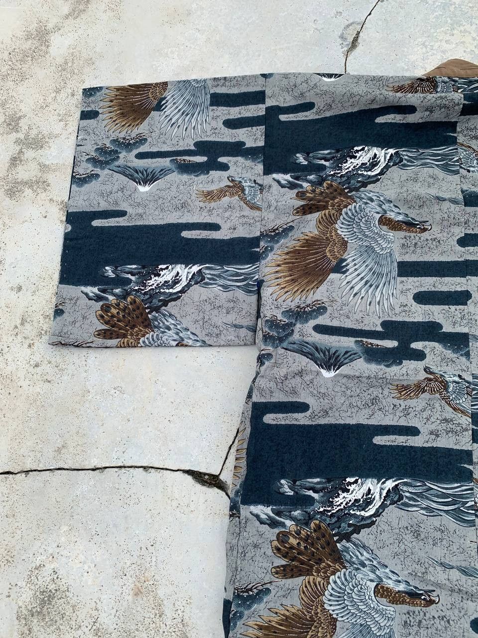 Japanese Brand Vintage Long Kimono Full Print Japanese Traditional Style Size US L / EU 52-54 / 3 - 9 Thumbnail