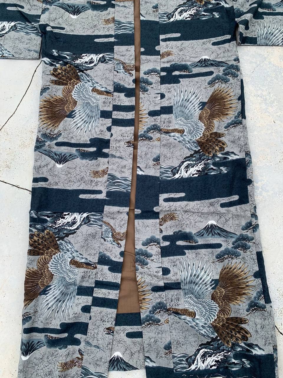 Japanese Brand Vintage Long Kimono Full Print Japanese Traditional Style Size US L / EU 52-54 / 3 - 5 Thumbnail